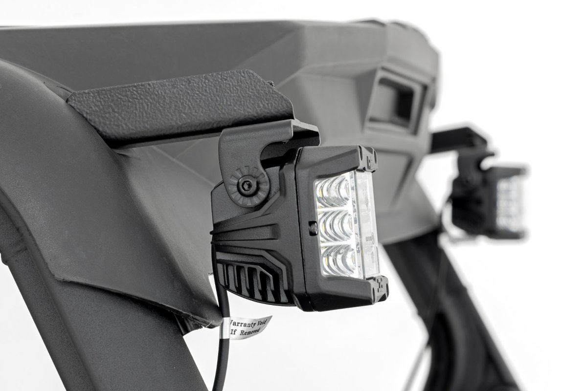 Can-Am Maverick Sport 1000R LED Light Kit - Rear - Rough Country - Wide Angle - Chrome